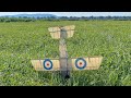 Rubber-Powered Model Airplane - The 31" Martinsyde S.1 - Trim Flights #3