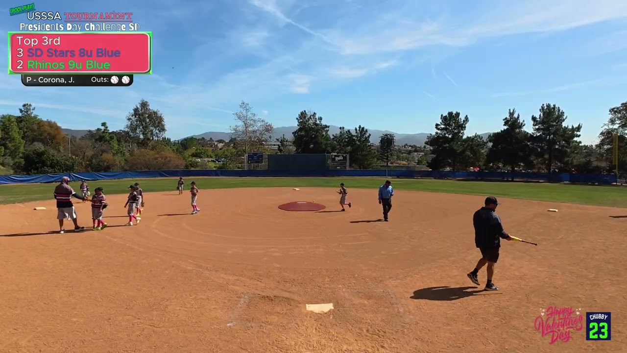 USSSA Presidents Day Challenge - Rhinos 9u Blue vs SD Stars 8u Blue (Pool Play)