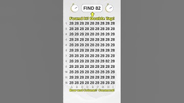 Brain Teaser: Spot the Number #brainteasers #findtheoddoneout