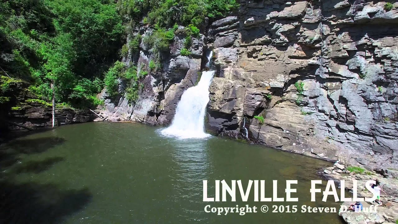 Linville Falls North Carolina Aerial Video by Steven Huff YouTube