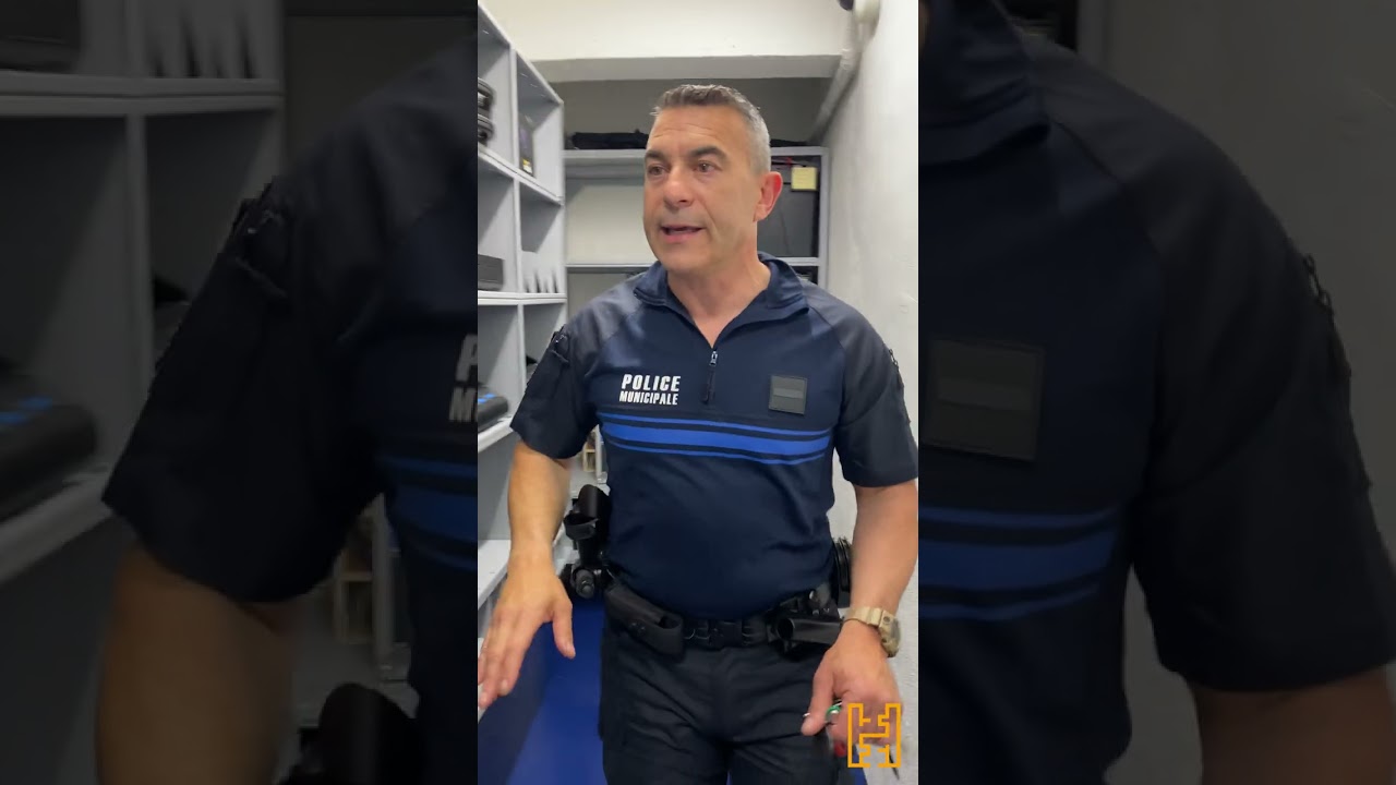 Présentation de la salle d'armes de la Police Municipale d'Aubagne