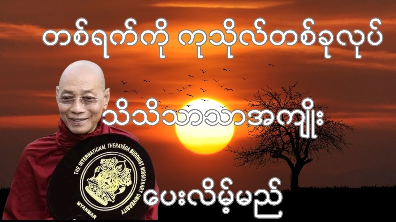 တစ်ရက်ကိုကုသိုလ်တစ်ခုသာလုပ်သိသိသာသာအကျိုးထူးပေးလိမ့်မည်@DHAMMAYADANACHANNEL