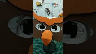 Wihh Ada Topeng Owl Dari Mainan Kardus, Mirip Banget Kan