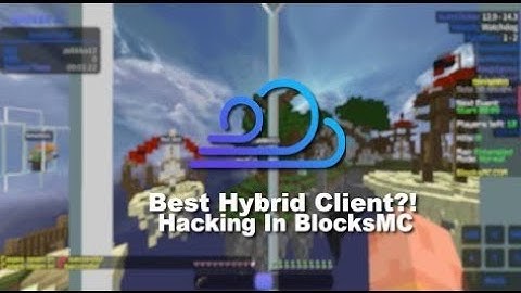 Cheating on BlocksMC w/Breeze client | Autoblock, telly scaffold, speed