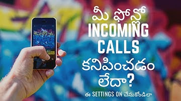 Mobile phone Redmi 7,8 note 8 Incoming call not showing problem solve 100%  call settings in telugu