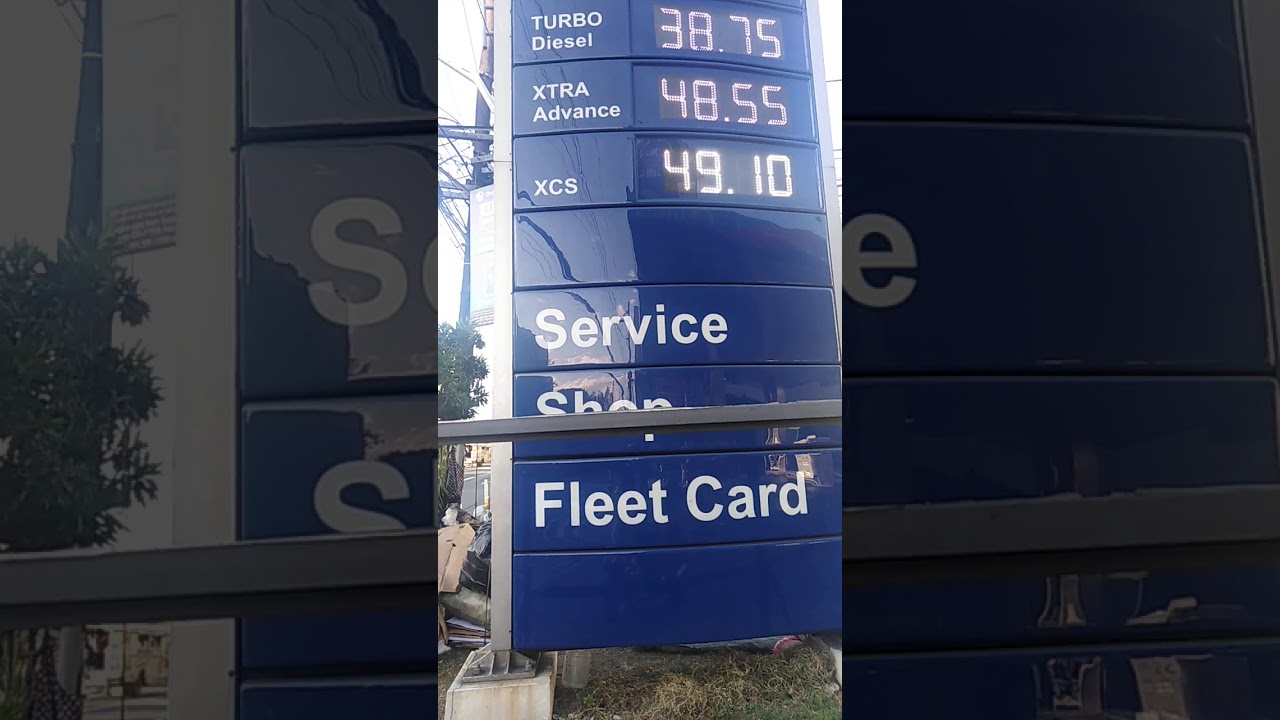 Gas price at petron quezon avenue corner apo street YouTube