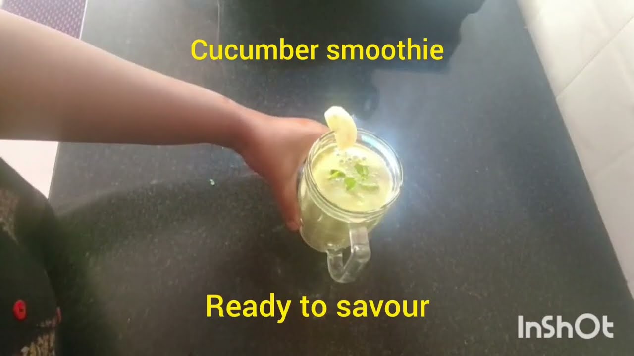        HEALTHY DETOX DRINK. CUCUMBER  SMOOTHIE. @tasty and good for health. 