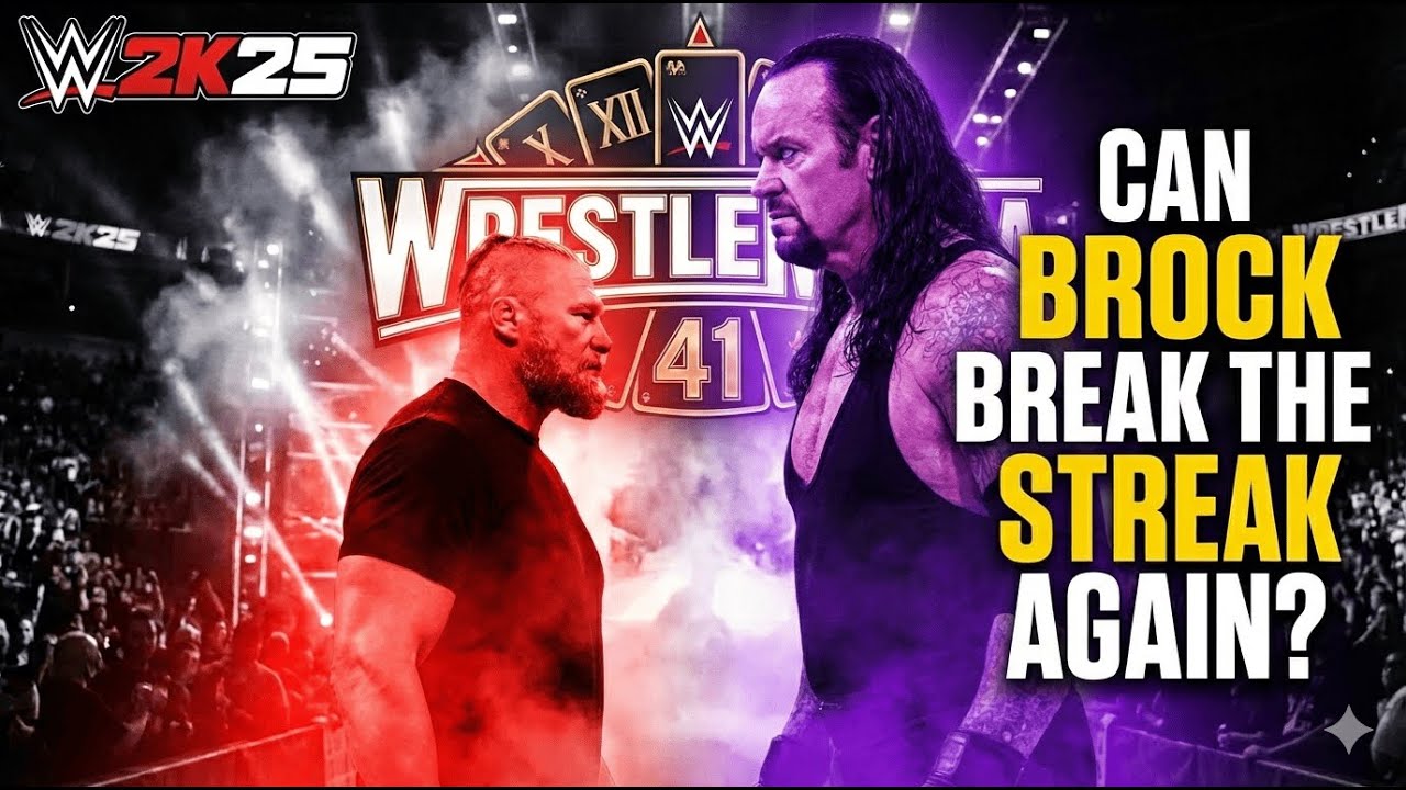 WILL BROCK LESNAR BREAK THE STREAK OF UNDERAKER AGAIN IN WWE 2K25