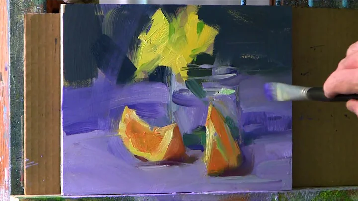 Oil painting still life demonstration by David She...