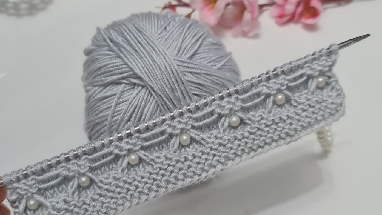 İki şiş incili yelek hırka örgü modei /knitting pattern