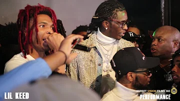 Lil Keed Performance,Young Thug Shows Up To Support His Newest Ysl Member