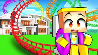 J'ai construit un Parc d'Attraction dans ma VILLE sur Minecraft !