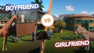Planet Zoo | Grassland Zoo | Giraffe, Ostrich and Zebra | Ep. 23 - Boyfriend vs Girlfriend