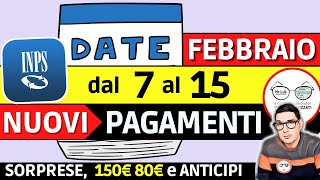 INPS PAGA 7 - 15 FEBBRAIO ⚡ NUOVE DATE PAGAMENTI e ANTICIPI ➡ RDC AUU ISEE BONUS 150€ PENSIONI 730 INPS PAGA 7 - 15 FEBBRAIO ⚡ NUOVE DATE PAGAMENTI e ANTICIPI ➡ RDC AUU ISEE BONUS 150€ PENSIONI 730