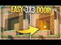 Minecraft Redstone Door: Easy Two-way 3x3 Wooden Door!
