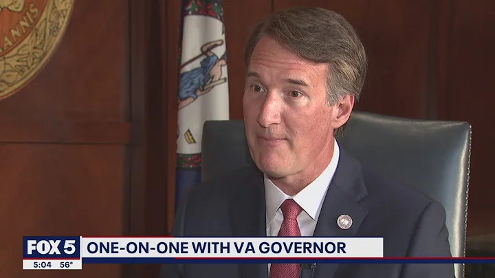 Virginia Gov. Glenn Youngkin reacts to 2022 midter...