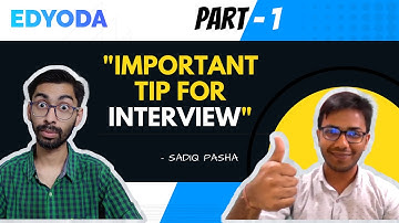 How Did you feel after getting placed ft Sadiq 1 | EdYoda Alumni Talks with Rishabh