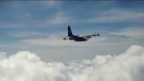 NCAR / NSF C-130 in flight by Patrick Didier