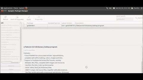 Install software through Synaptic package manager