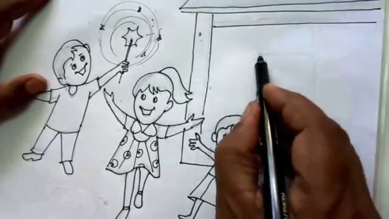 diwali cartoons draw for kids 2018 youtube