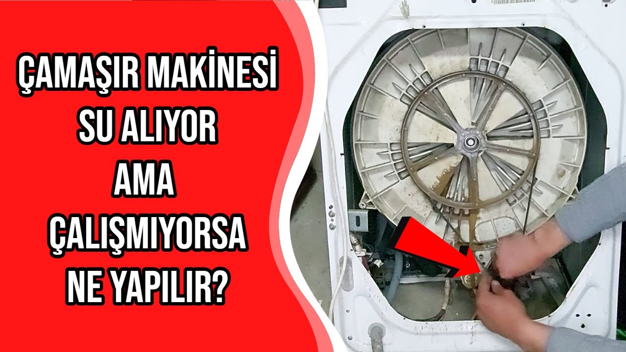 Çamaşır Makinesi Su Alıp Bekliyor - Kazan Dönmüyor - Motor Kömürü - Fırça -  Nasıl Değiştirilir - YouTube