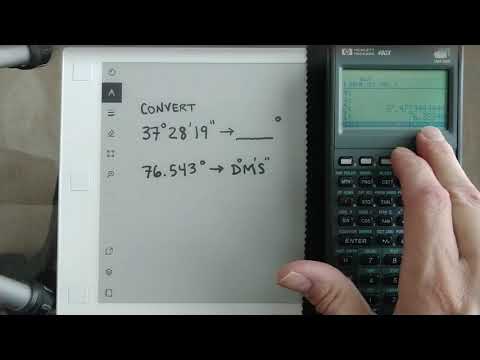 HP 48GX and HP Prime - Degrees-Minutes-Seconds to Decimal Degrees (and vice versa)