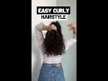 Easy curly hairstyle