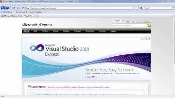 C#: Installing Visual Web Developer 2010 Express