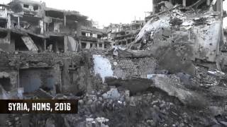 Aerial footage of apocalyptic destruction in Syria