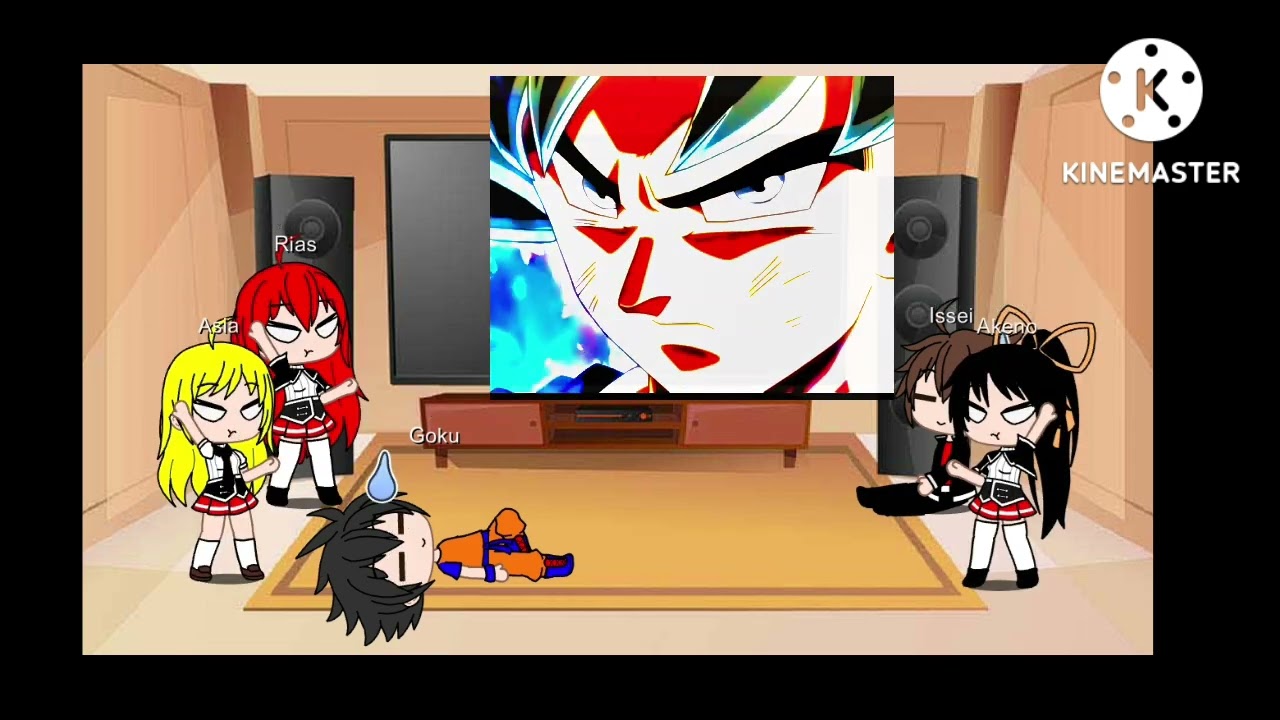 Son goku y el clan gremory reacciona a...