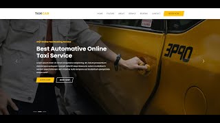 Online taxi service provider website built from scratch