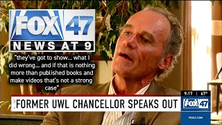 Former UW La Crosse chancellor speaks out on charges tied to explicit video and book