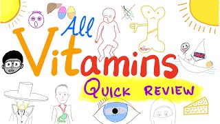 13 Vitamins in 26 Minutes | All Vitamins Quick Review | Diet & Nutrition | Biochemistry