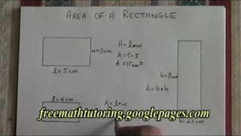Area of a Rectangle