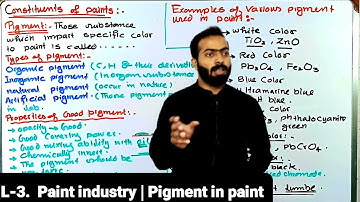 L-3.  Paint industry | Pigment in paint