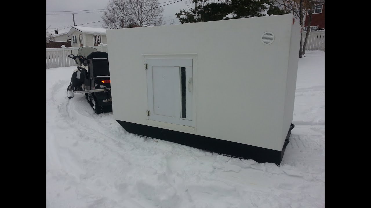 Foam Winter Camping Sled for Snowmobile Part 2 YouTube