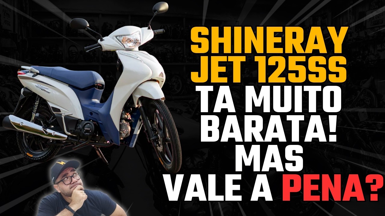 VALE A PENA TER UMA SHINERAY JET 125SS EM 2024 ? OPINIÃO DONO MOTO PEÇAS