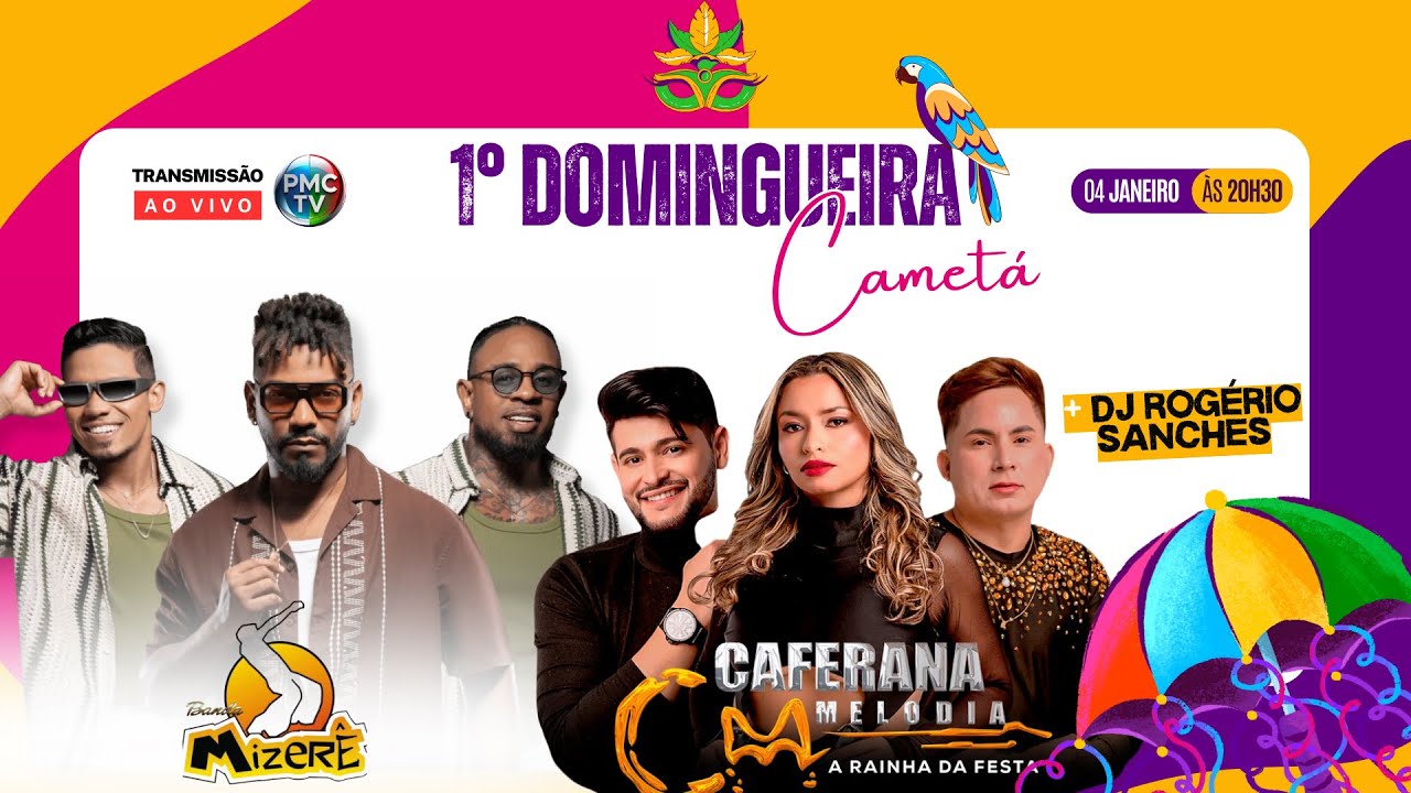 1° Domingueira de Carnaval de Cametá 2026 - Transmissão Ao Vivo - PMC TV
