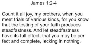 James 1:2-4 Song