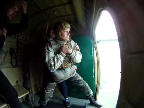 Первый прыжок с парашютом Д-6 со стабилизацией