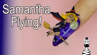 FLYING Samantha Bewitched Acrylic Nail Art Tutorial