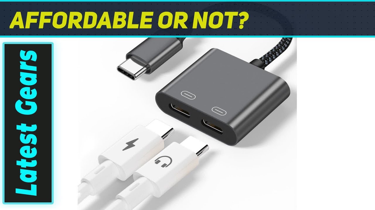 Разветвитель LecLooc USB C: лучшее зарядное устройство с двумя аудиоразъемами и питанием мощность...