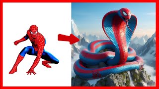 AVENGERS but GIANT COBRA 🐍 VENGERS 🔥 All – Characters 🔥 (Marvel \& DC) 2025 💥