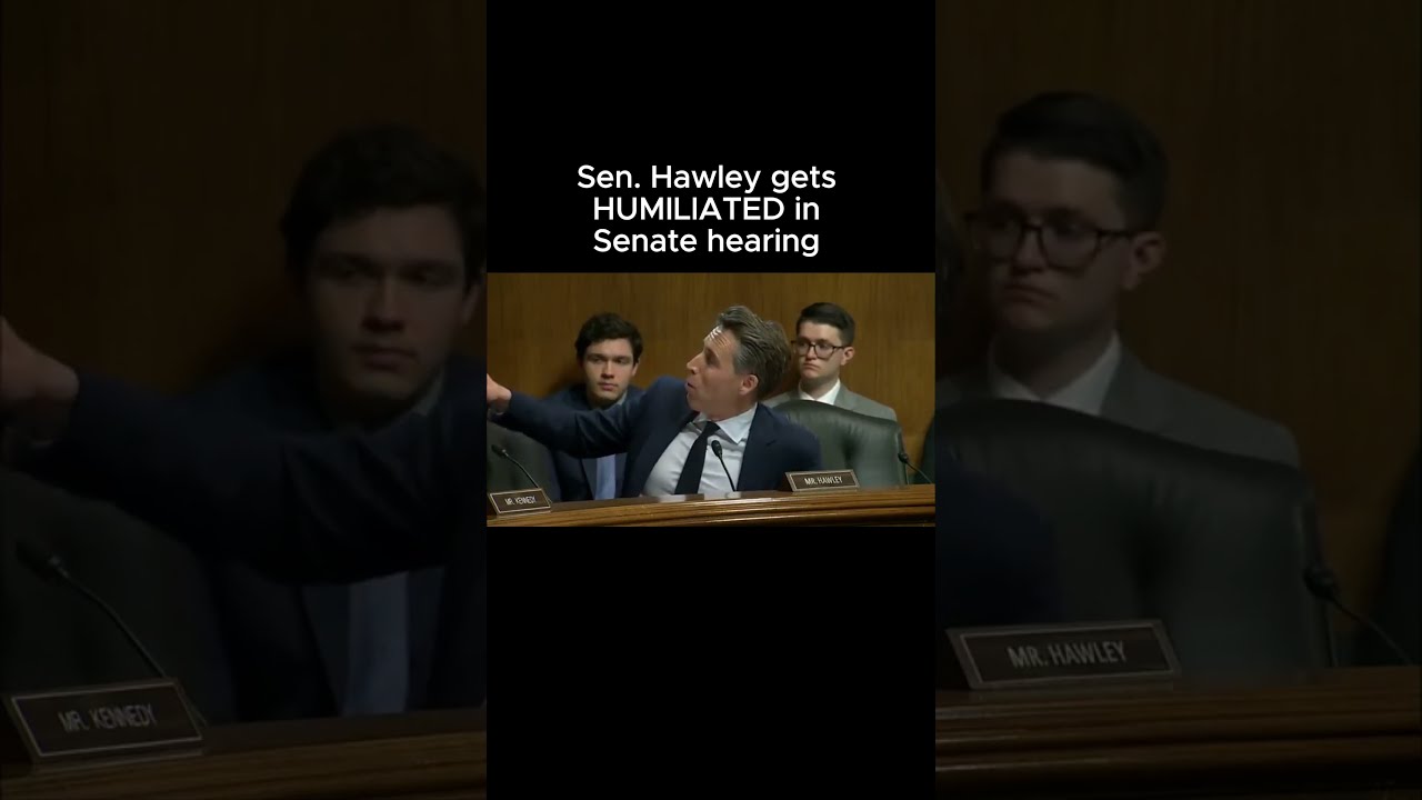 Sen Hawley Gets HUMILIATED In Senate Hearing