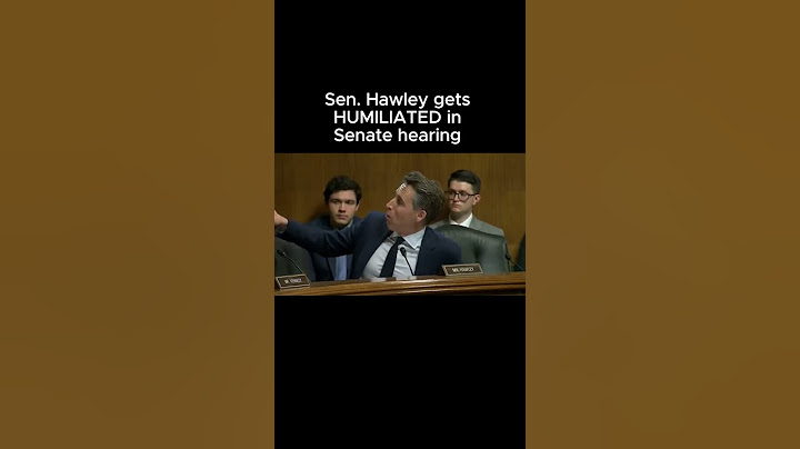 Sen. Hawley gets HUMILIATED in Senate hearing