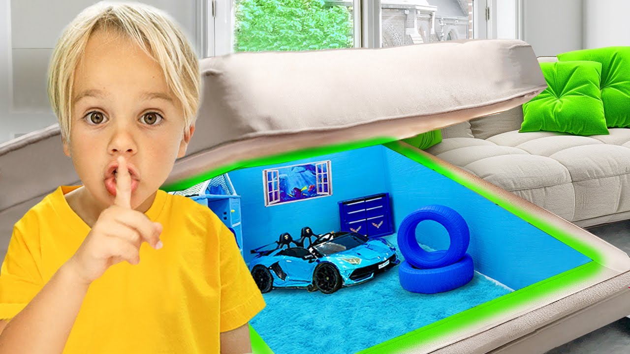 Chris i przyjaciele budują 4 sekretne pokoje w jednym kolorze