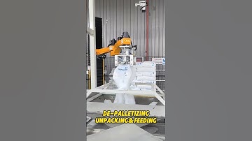 De-Palletizing Unpacking & Feeding 😎 #palletizer #depalletizing #automation #manufacturer #robot