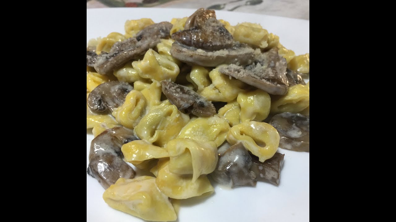tortellini panna e funghi, ricetta facile e veloce - YouTube