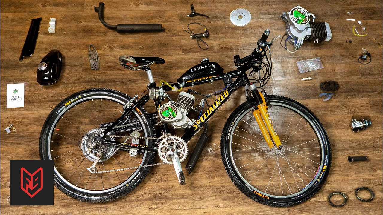 How To Build A 2-Stroke Motorized Bicycle In 6 Minutes