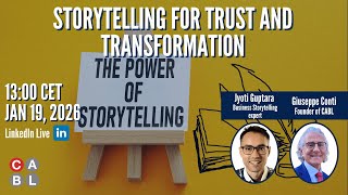 LinkedIn Live: Storytelling for Trust and Transformation with Jyoti Guptara 📱 LinkedIn Live: Storytelling for Trust and Transformation with Jyoti Guptara 📱